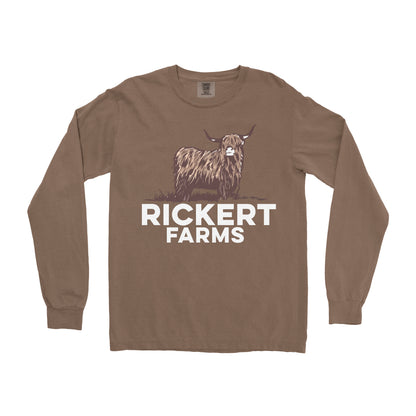HIGHLAND CATTLE FARM CUSTOM LONG SLEEVE SHIRT L1