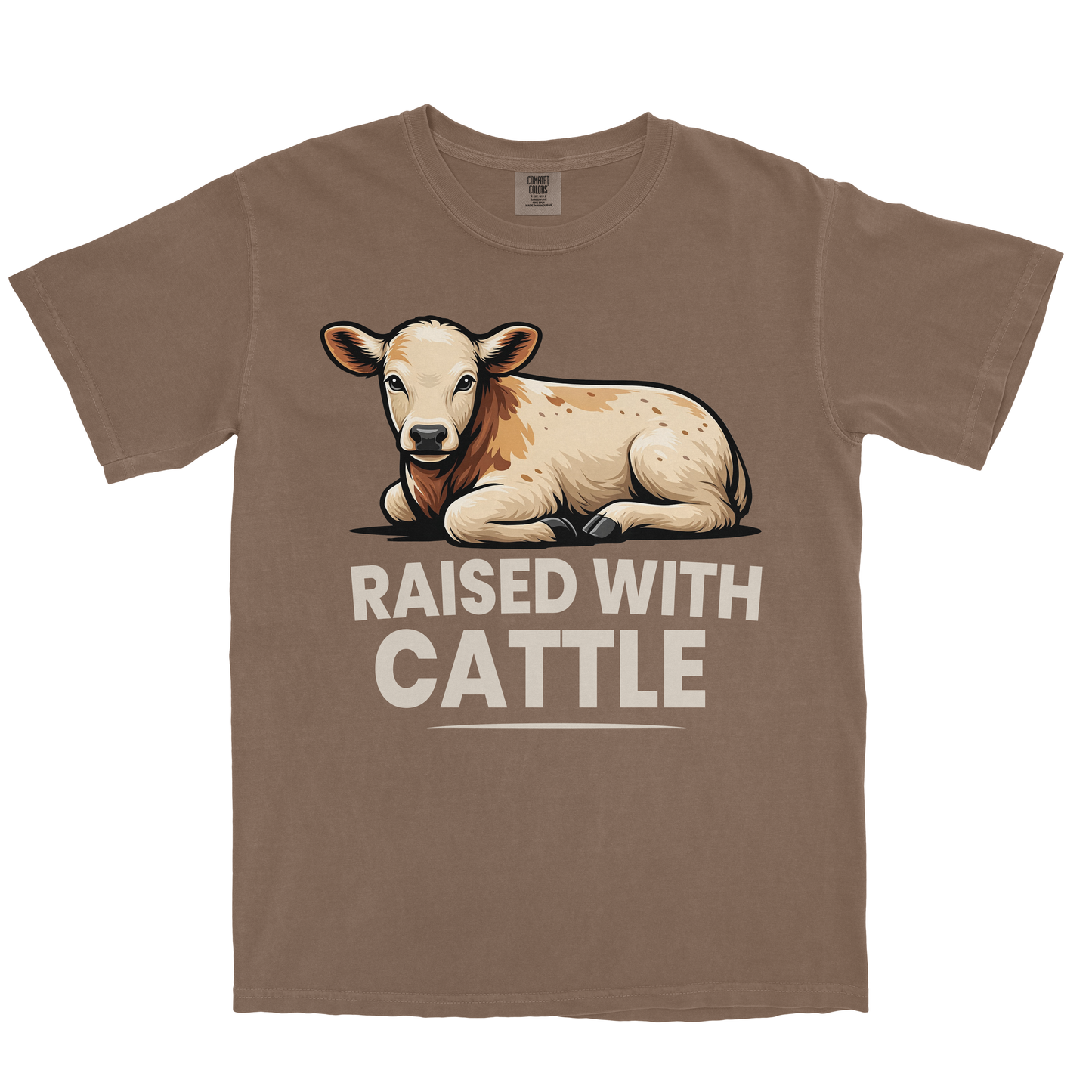 RAISED WITH CATTLE SHIRT