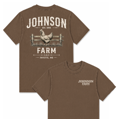 POULTY FARM CUSTOM SHIRT BACK PRINT P19