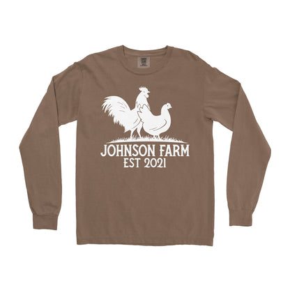 POULTRY FARM CUSTOM LONG SLEEVE SHIRT P6