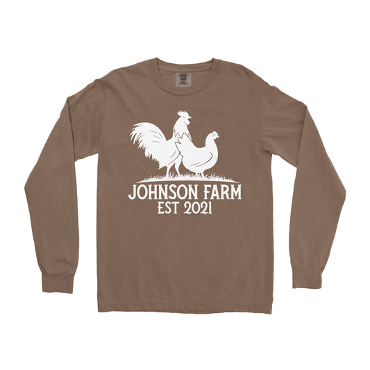 POULTRY FARM CUSTOM LONG SLEEVE SHIRT P6