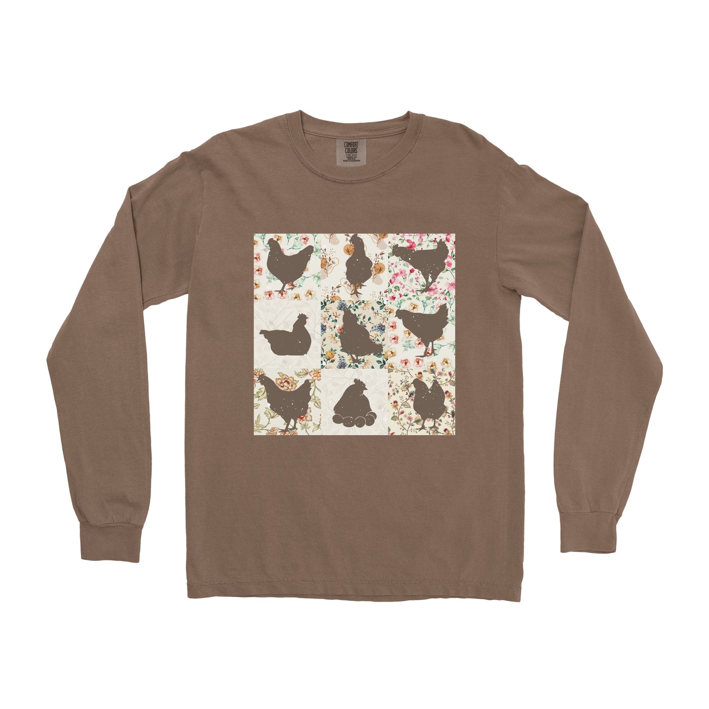 CHICKEN PATTERN LONG SLEEVE SHIRT