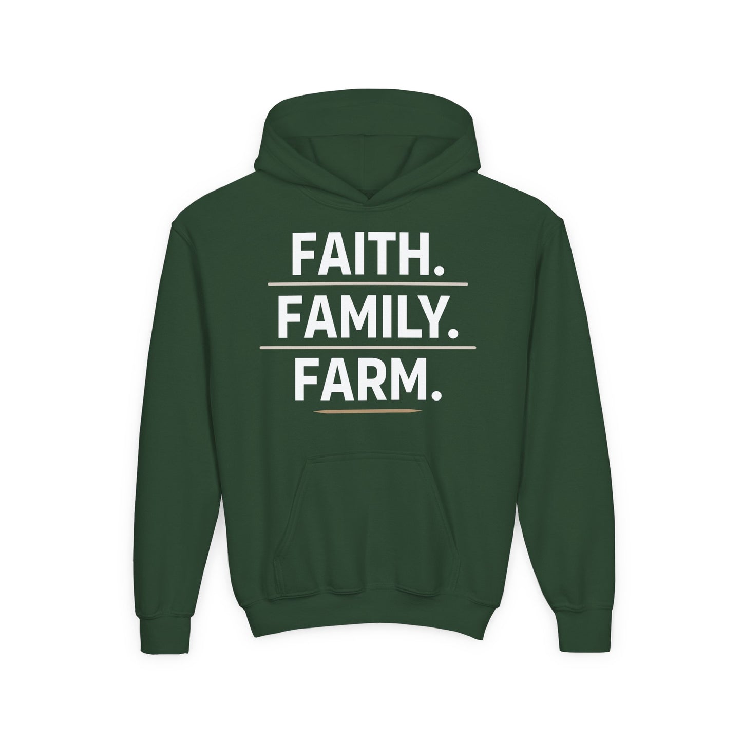 FAITH. FAMILY. FARM. YOUTH HOODIE