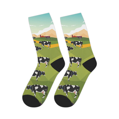 DAIRY COW FARM SOCKS SD6