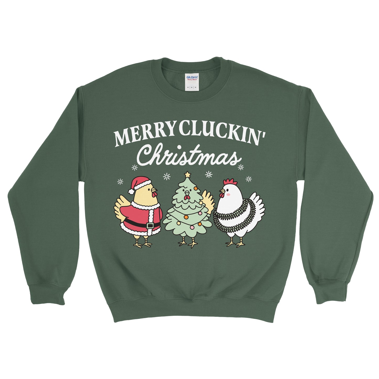 MERRY CLUCKING CHRISTMAS FARM SWEATSHIRT