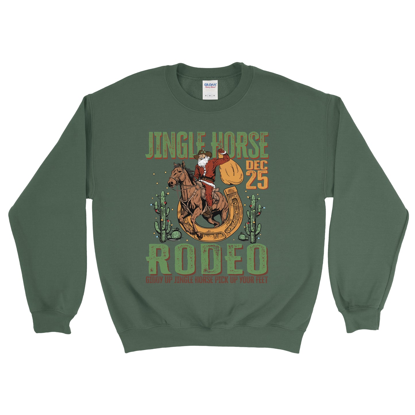 GIDDY UP JINGLE HORSE FARM CHRISTMAS SWEATSHIRT