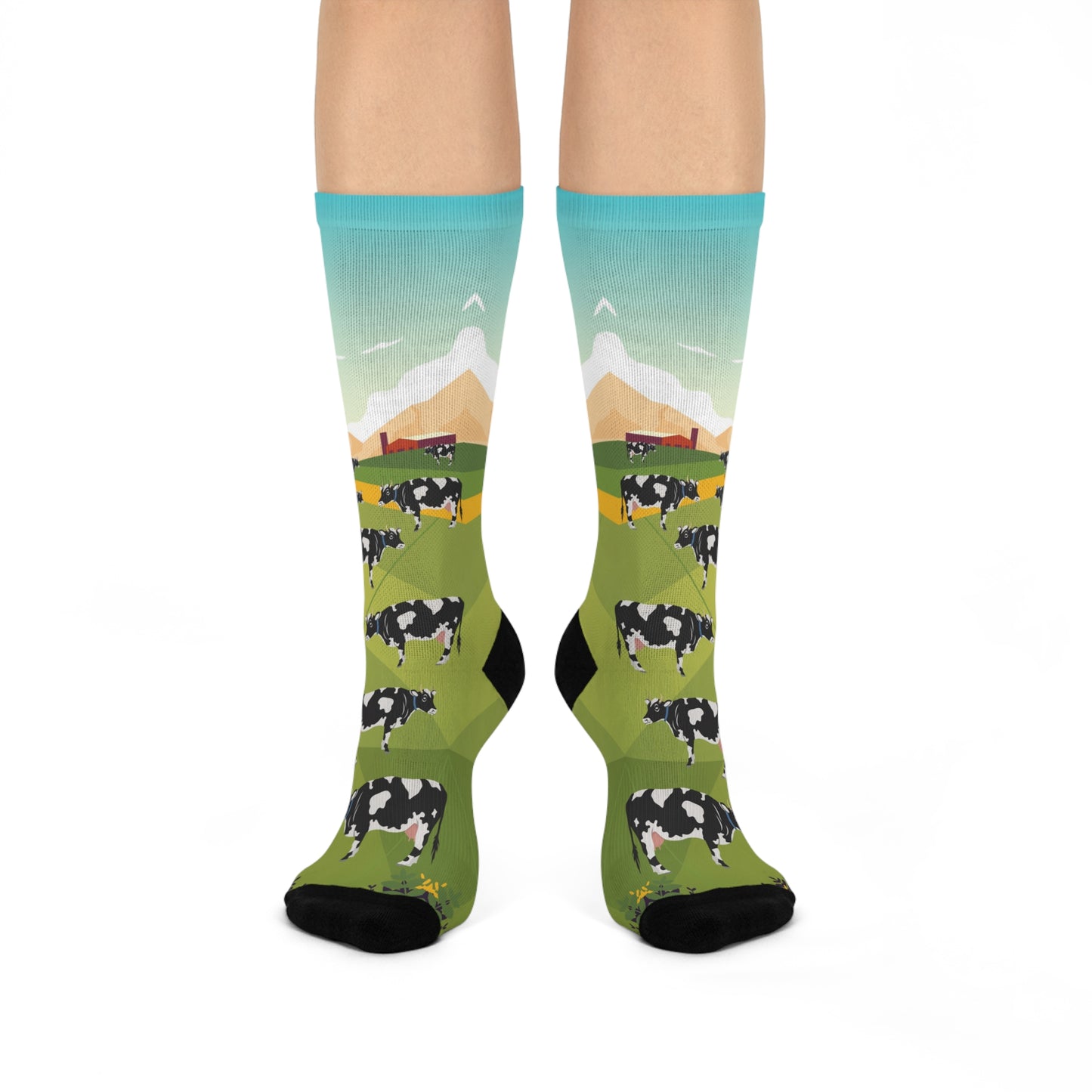 DAIRY COW FARM SOCKS SD6