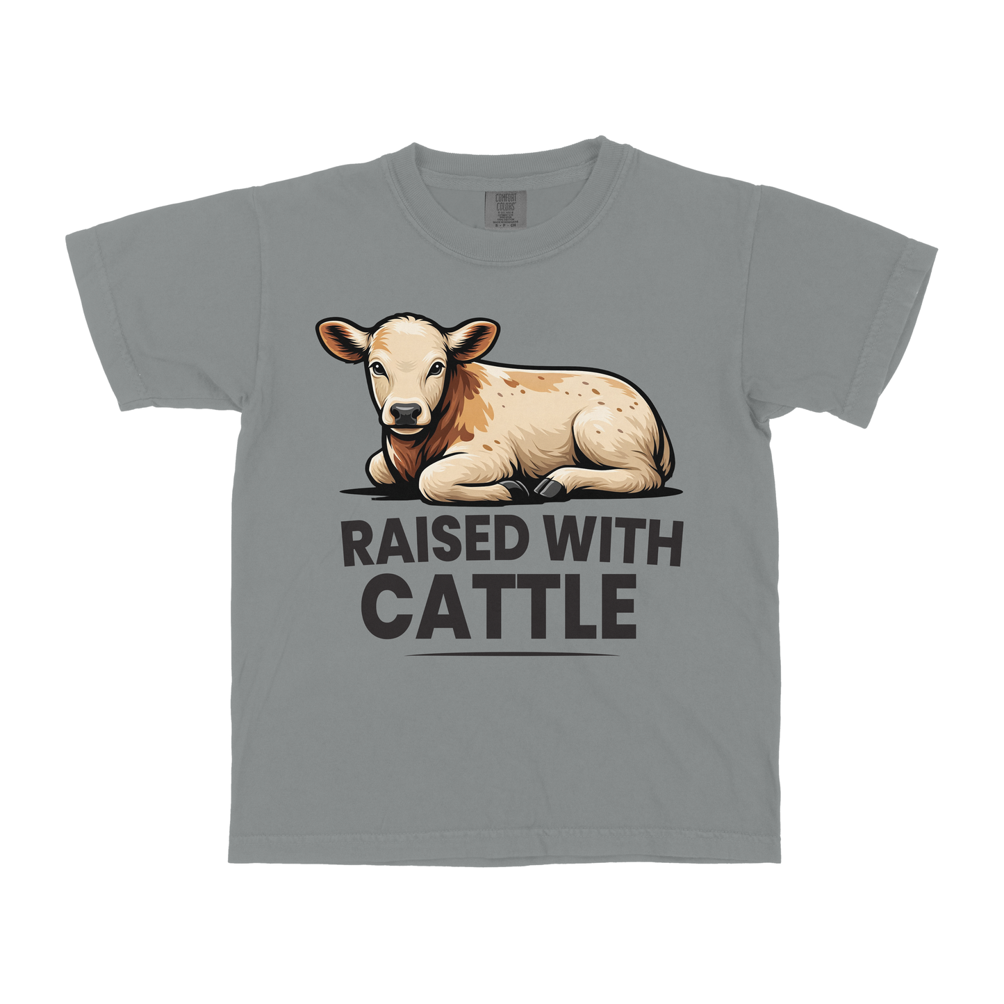 RAISED WITH CATTLE YOUTH SHIRT