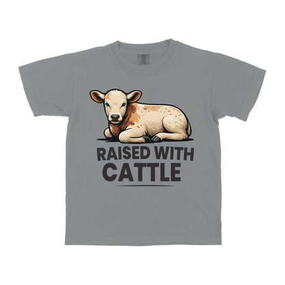 RAISED WITH CATTLE YOUTH SHIRT
