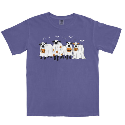 COW GHOSTS FARM HALLOWEEN SHIRT