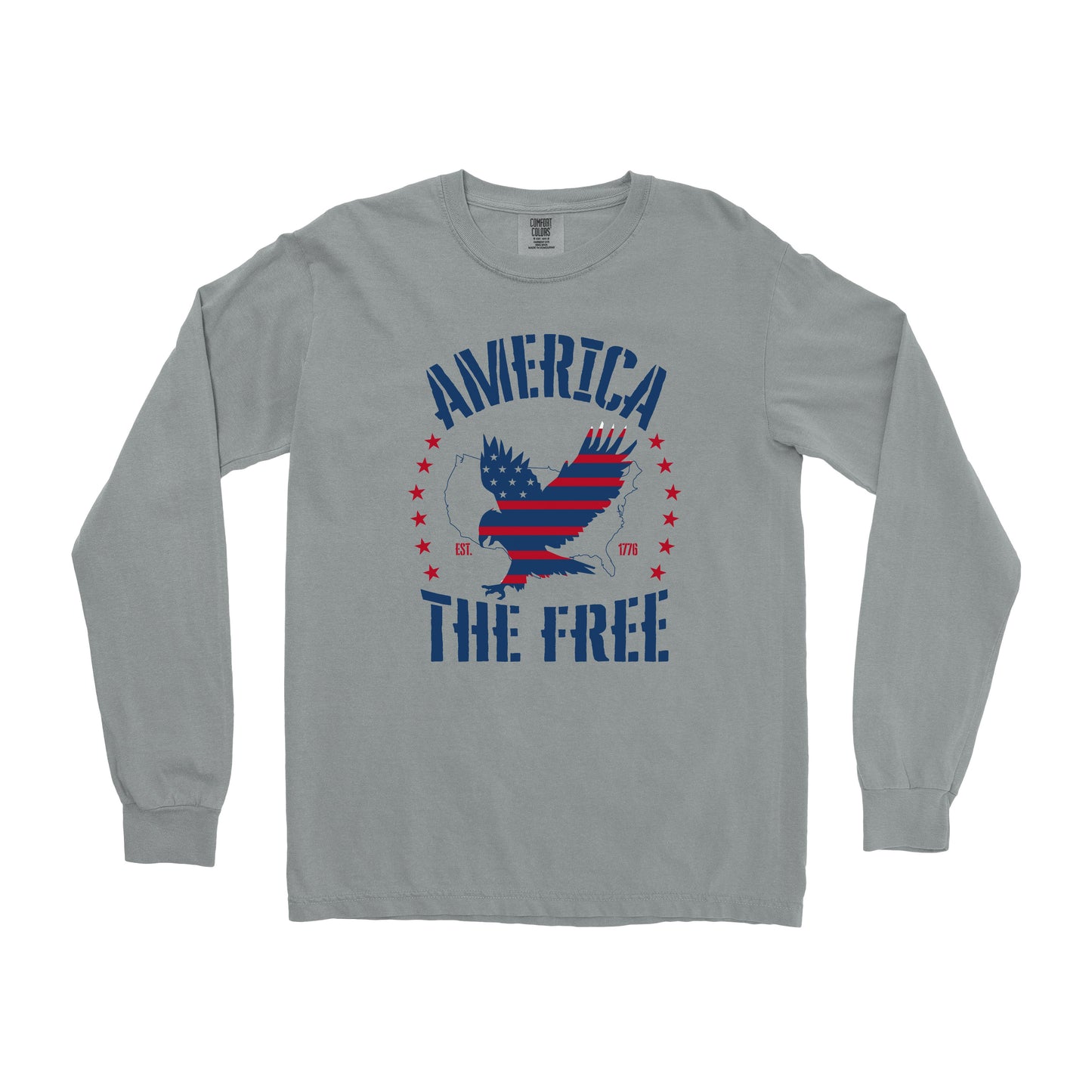 AMERICA THE FREE LONG SLEEVE SHIRT