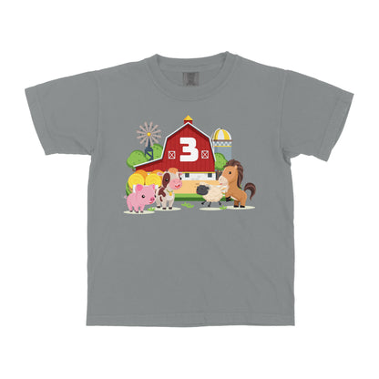 BARN FARM BIRTHDAY CUSTOM YOUTH SHIRT