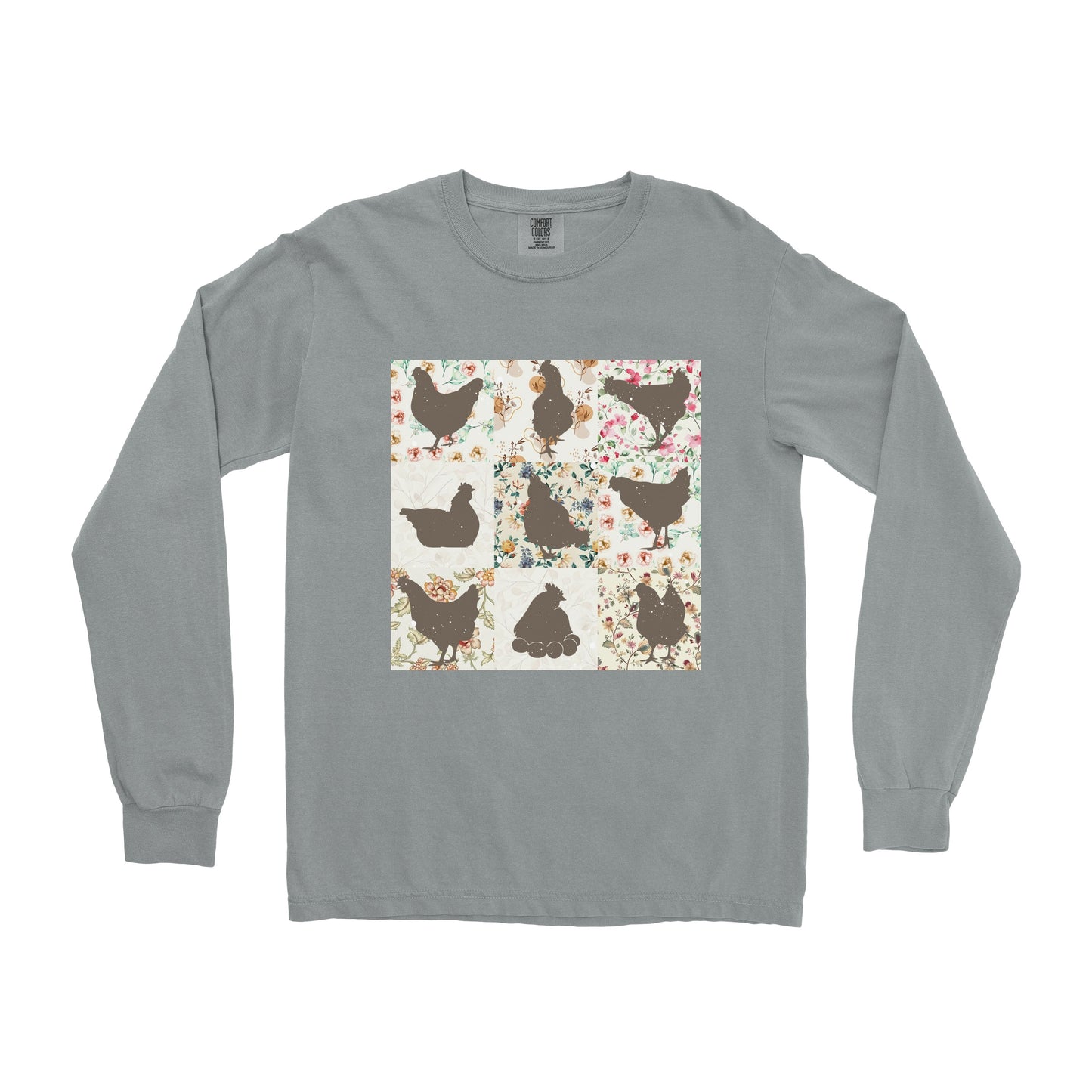 CHICKEN PATTERN LONG SLEEVE SHIRT