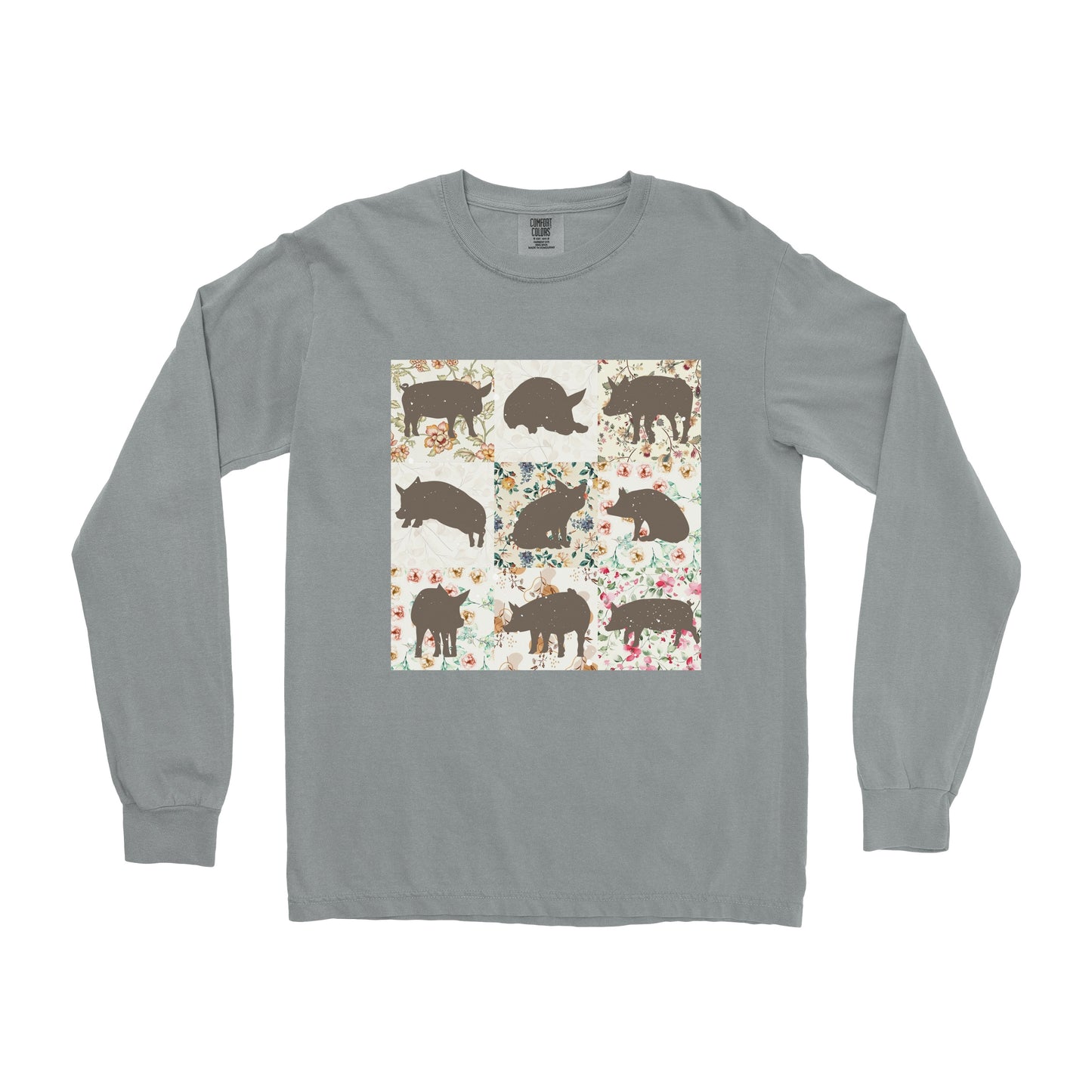 PIG PATTERN LONG SLEEVE SHIRT