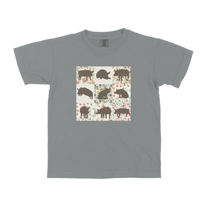 PIG PATTERN YOUTH SHIRT