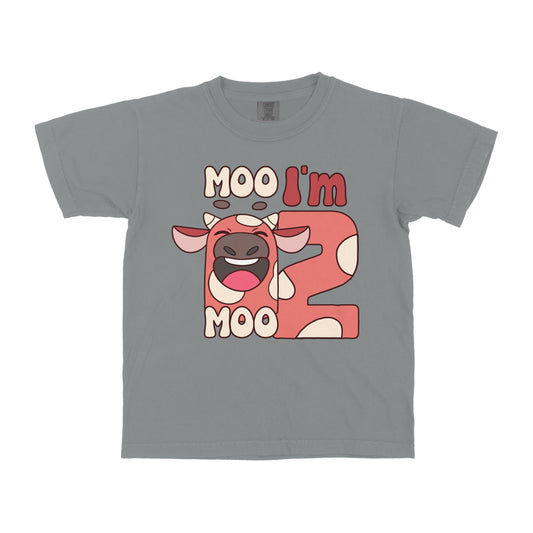 MOO I AM FARM BIRTHDAY CUSTOM YOUTH SHIRT