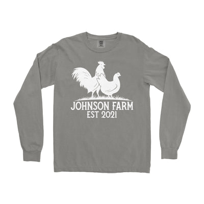 POULTRY FARM CUSTOM LONG SLEEVE SHIRT P6
