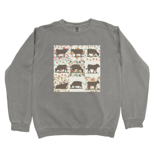 COW PATTERN PREMIUM SWEATSHIRT