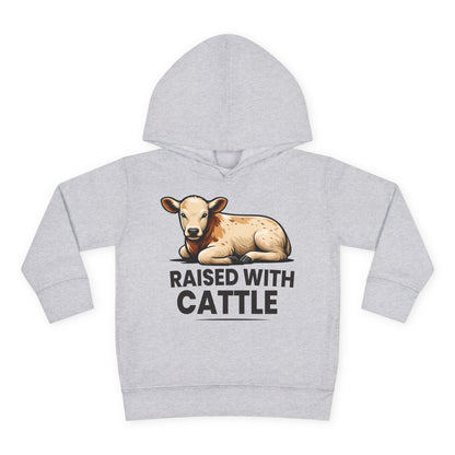 RAISED WITH CATTLE TODDLER HOODIE