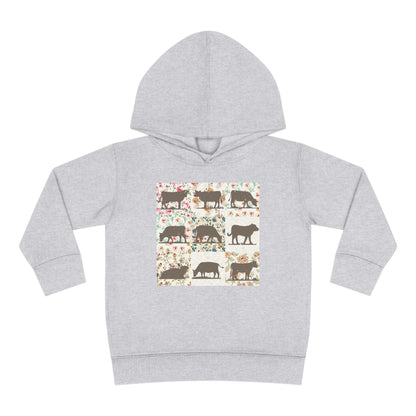 COW PATTERN TODDLER HOODIE