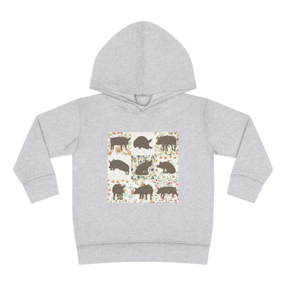 PIG PATTERN TODDLER HOODIE