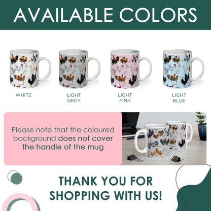 BREEDS OF CHICKEN COFFEE MUG