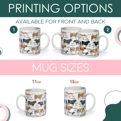 BREEDS OF COWS COFFEE MUG