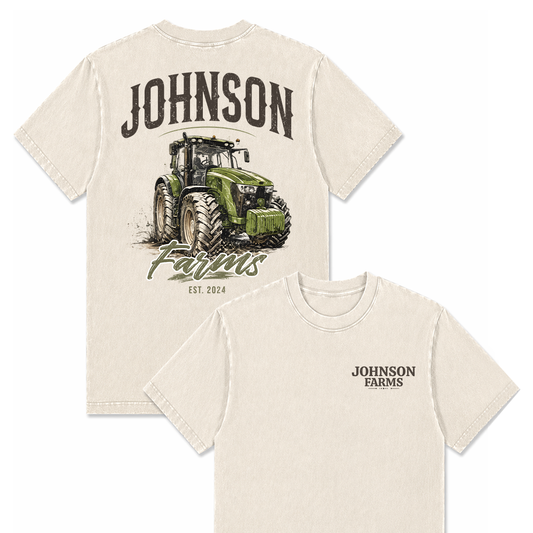 CUSTOM FARM TRACTOR SHIRT BACK PRINT F6
