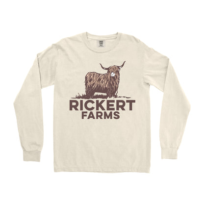 HIGHLAND CATTLE FARM CUSTOM LONG SLEEVE SHIRT L1