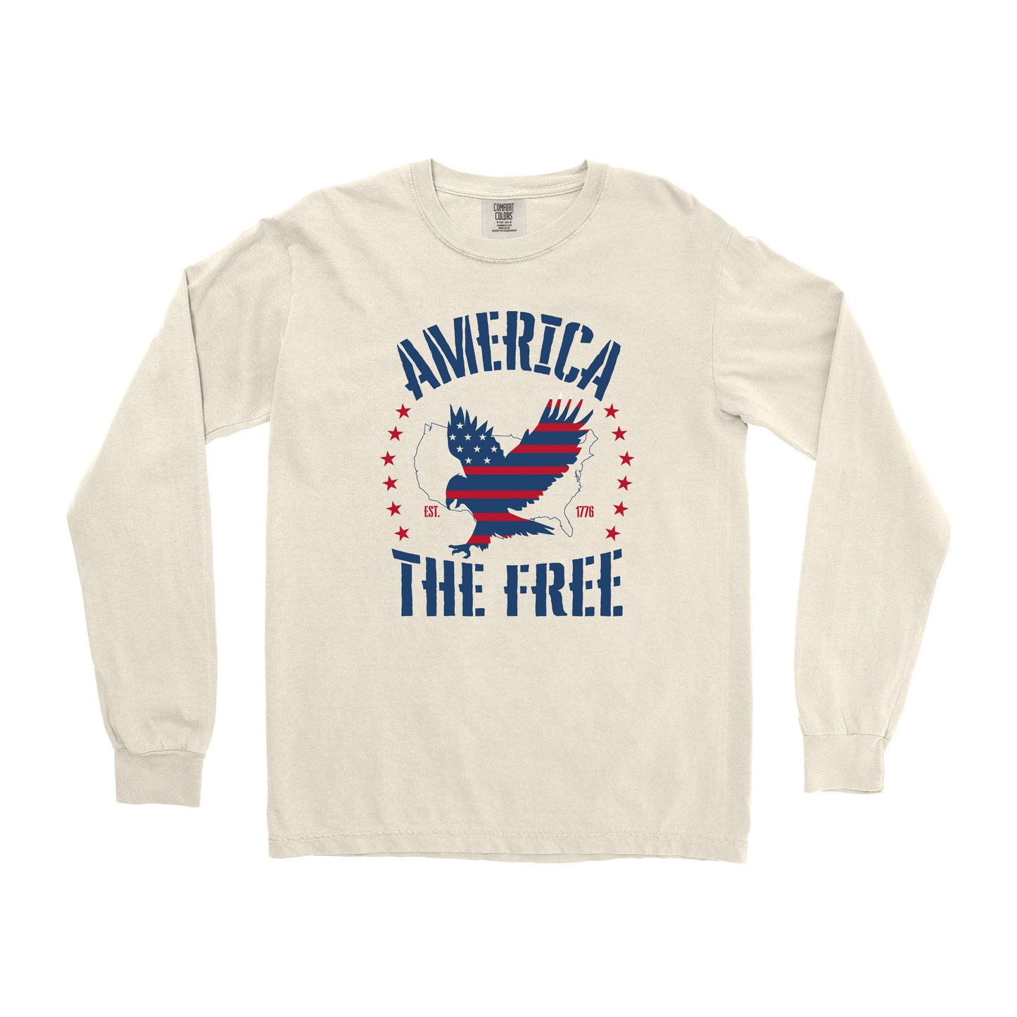 AMERICA THE FREE LONG SLEEVE SHIRT