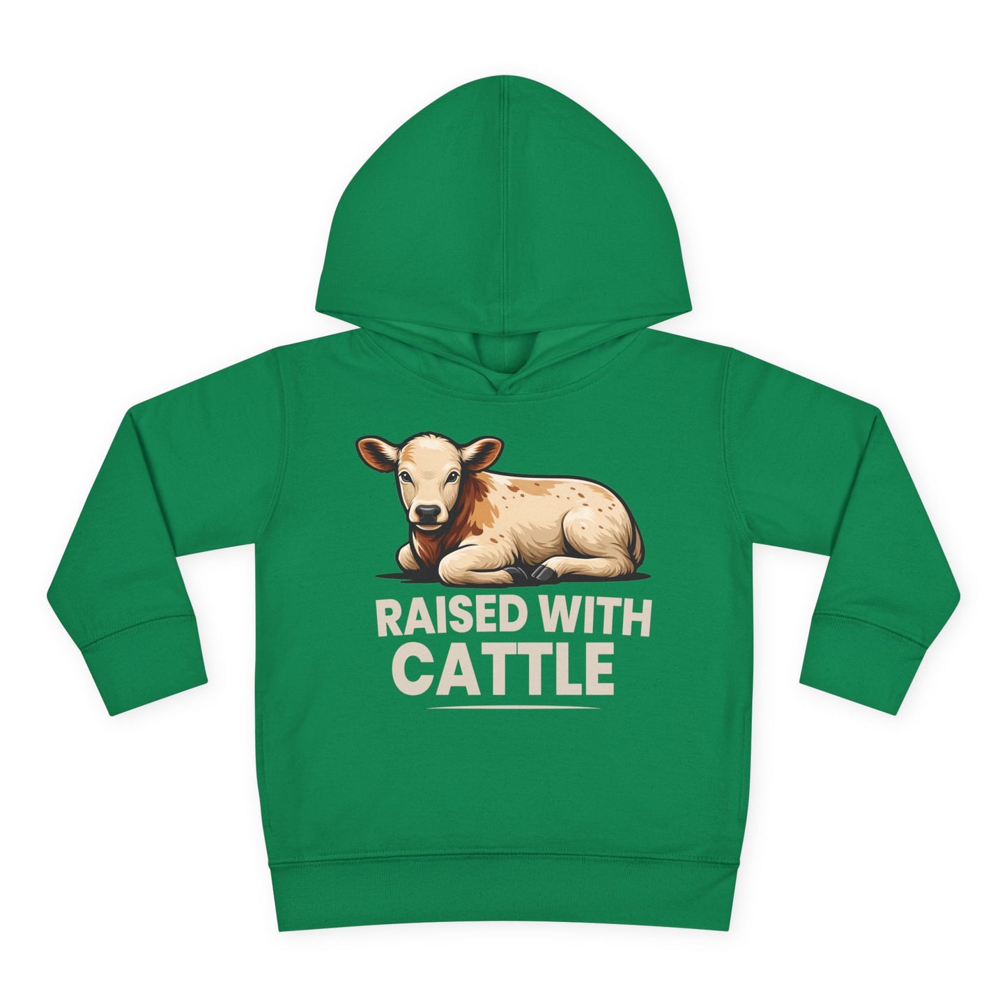 RAISED WITH CATTLE TODDLER HOODIE