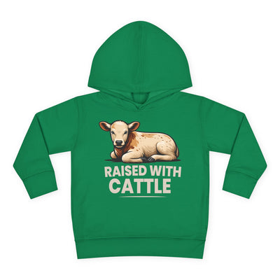 RAISED WITH CATTLE TODDLER HOODIE