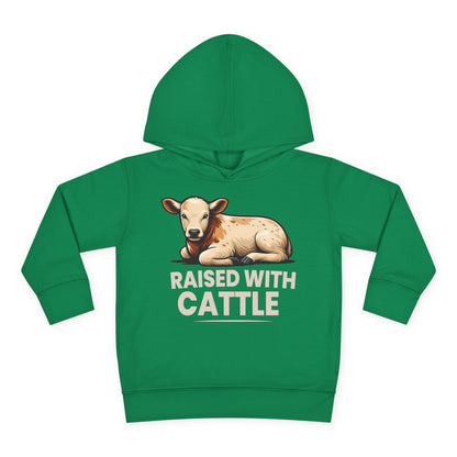 RAISED WITH CATTLE TODDLER HOODIE