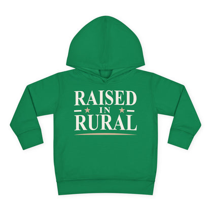RAISED IN RURAL TODDLER HOODIE