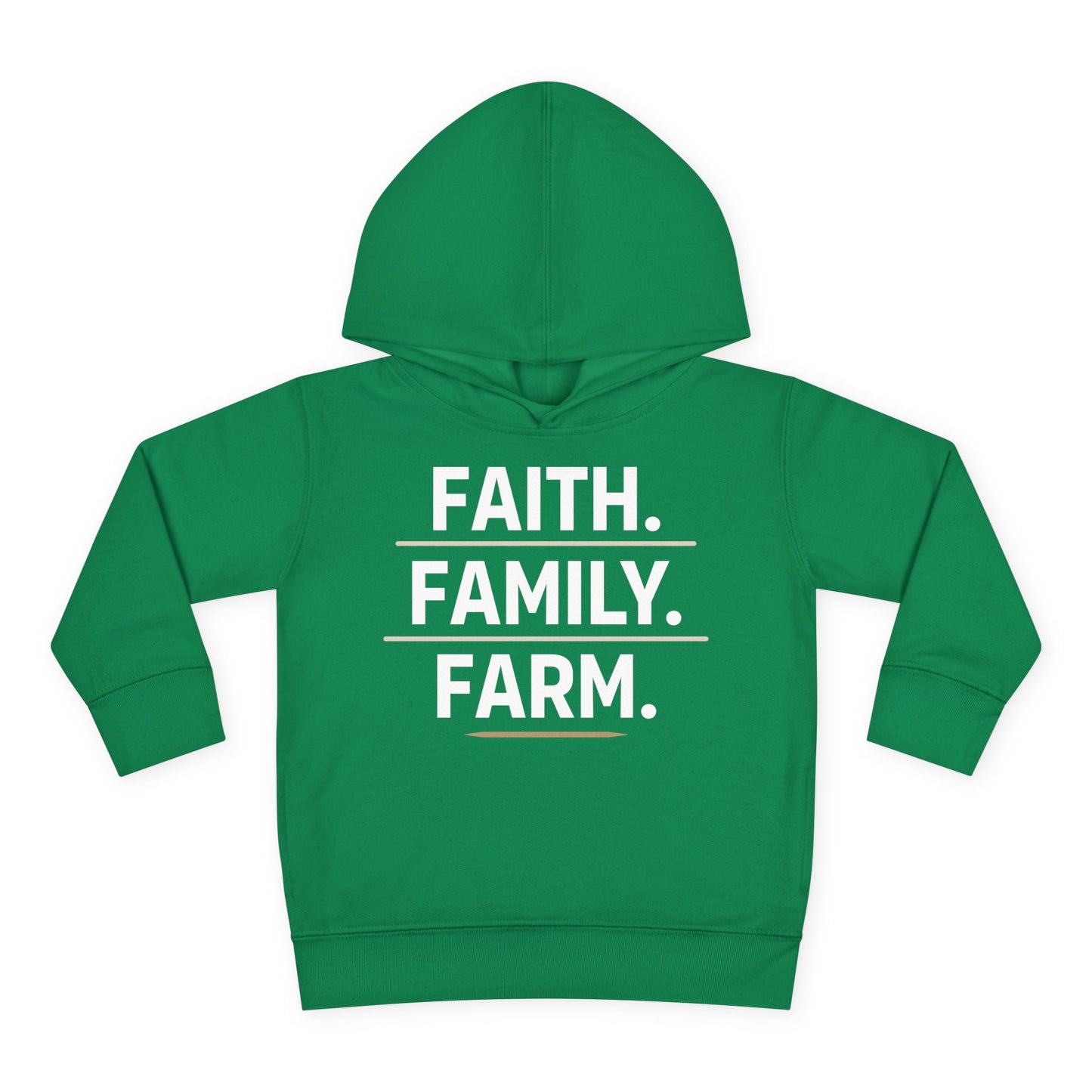 FAITH. FAMILY. FARM. TODDLER HOODIE