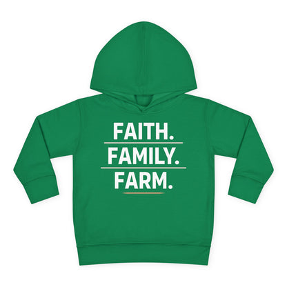 FAITH. FAMILY. FARM. TODDLER HOODIE