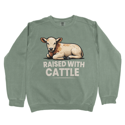 RAISED WITH CATTLE PREMIUM SWEATSHIRT