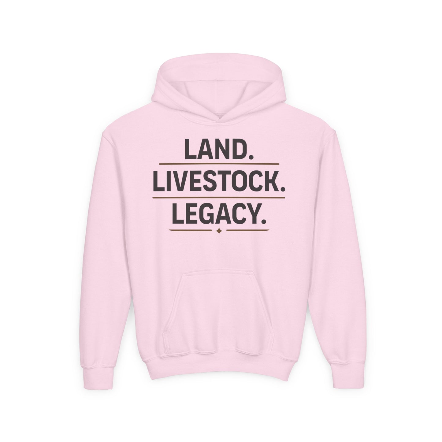 LAND. LIVESTOCK. LEGACY. YOUTH HOODIE