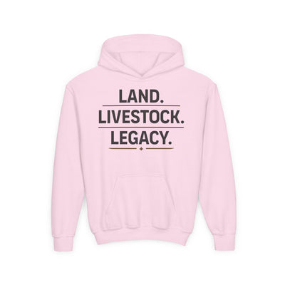 LAND. LIVESTOCK. LEGACY. YOUTH HOODIE