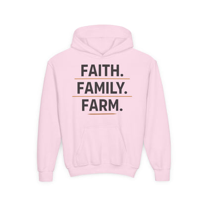FAITH. FAMILY. FARM. YOUTH HOODIE