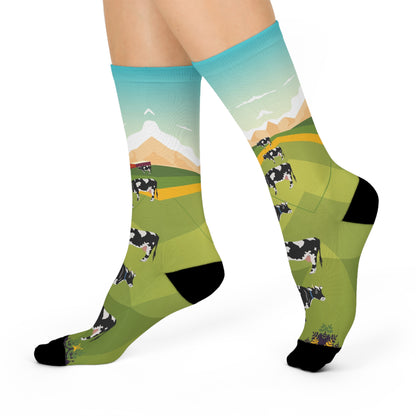 DAIRY COW FARM SOCKS SD6