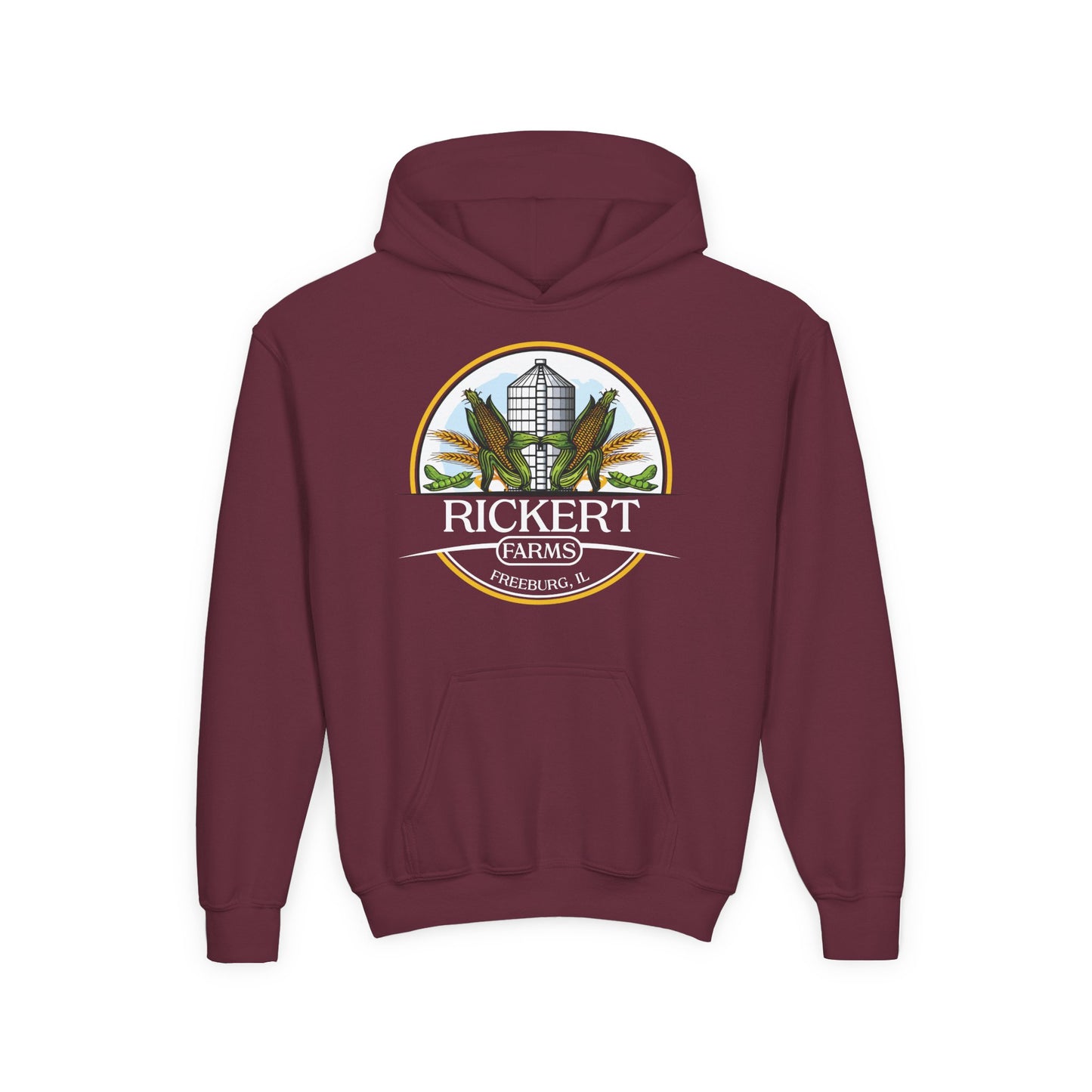 CORN SOYBEAN FARM CUSTOM YOUTH HOODIE Y1