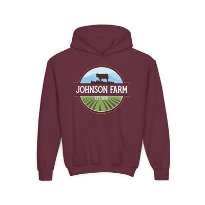 CATTLE FARM CUSTOM YOUTH HOODIE C4