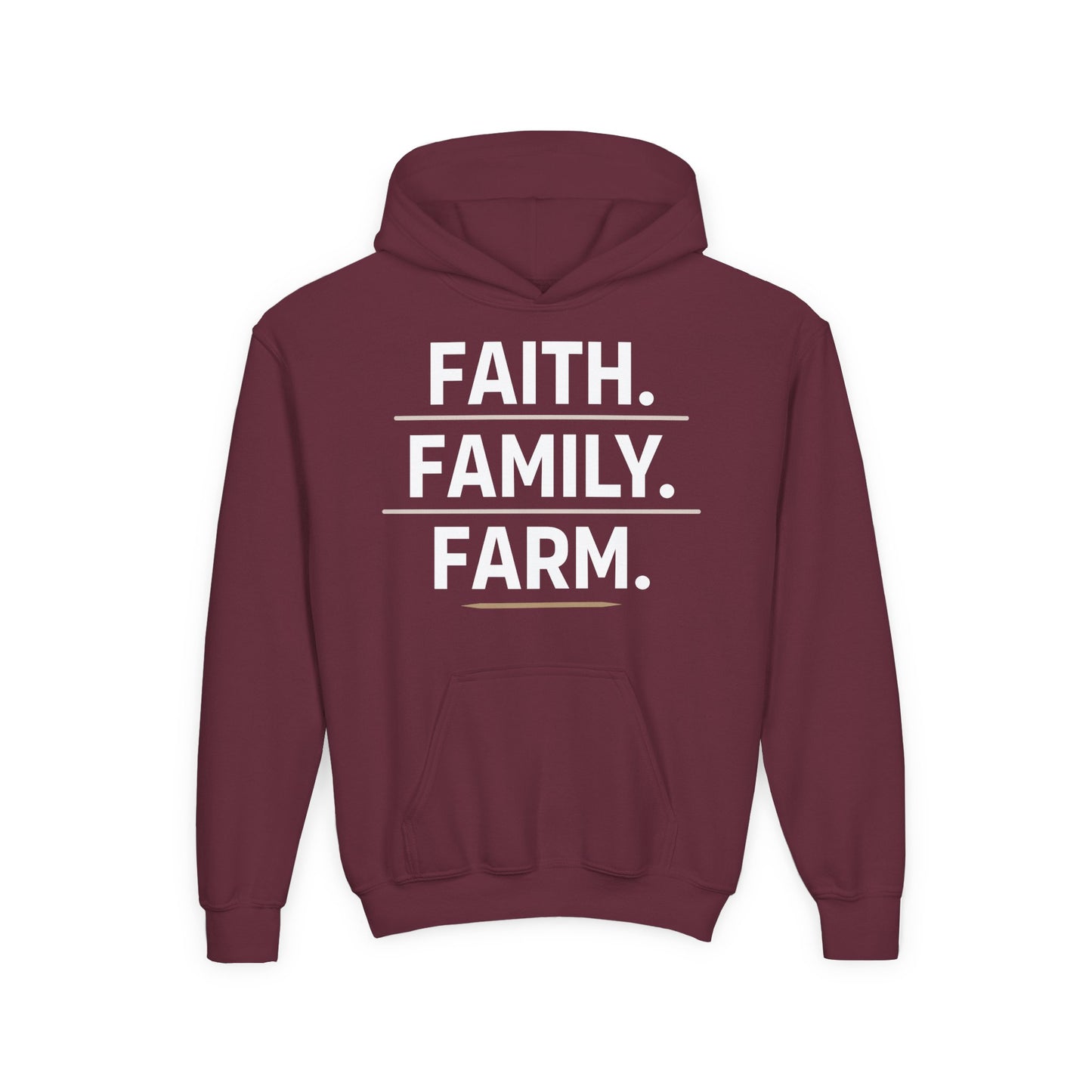 FAITH. FAMILY. FARM. YOUTH HOODIE