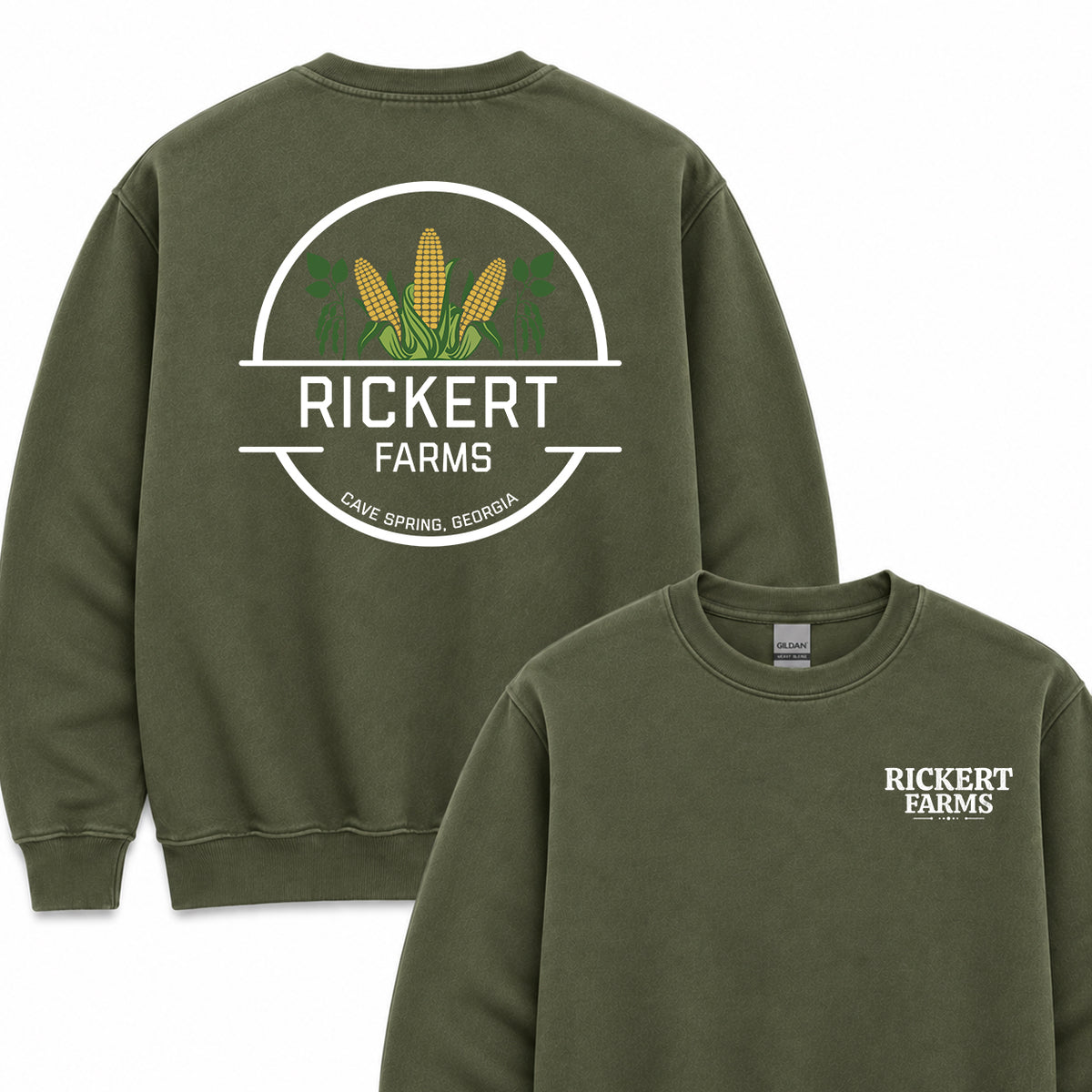 CORN FARM CUSTOM SWEATSHIRT BACK PRINT O3