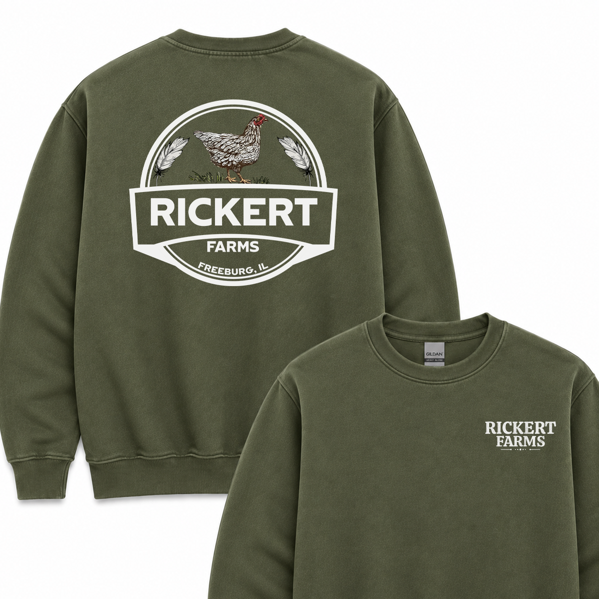 POULTY FARM CUSTOM SWEATSHIRT BACK PRINT P2