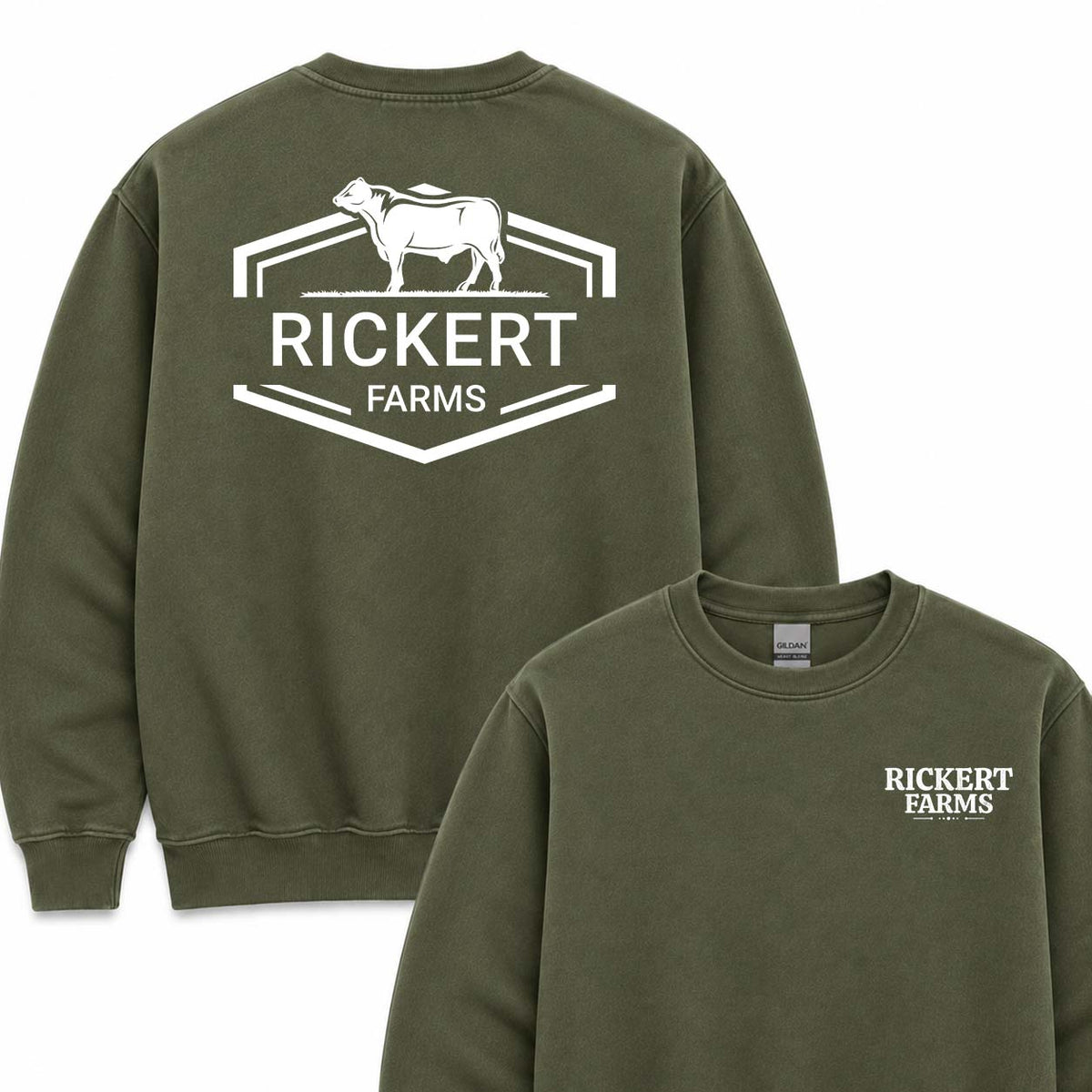 CATTLE FARM CUSTOM SWEATSHIRT BACK PRINT C2