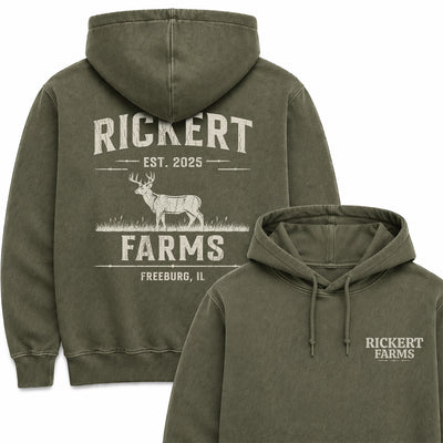 DEER FARM CUSTOM HOODIE BACK PRINT N19