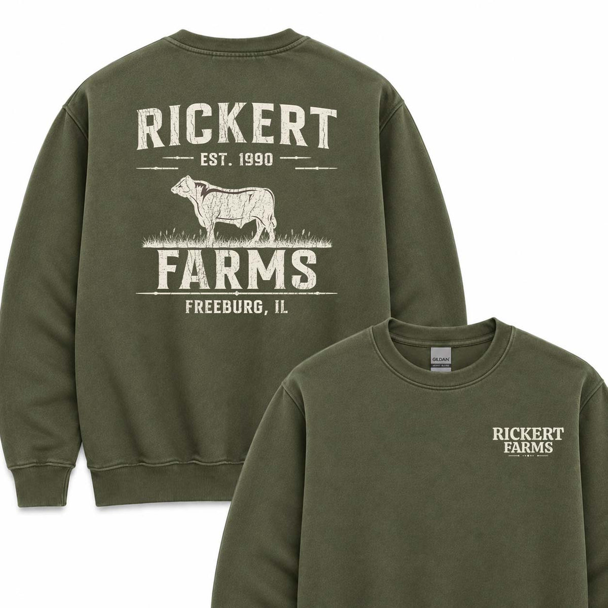 CATTLE FARM CUSTOM SWEATSHIRT BACK PRINT C17