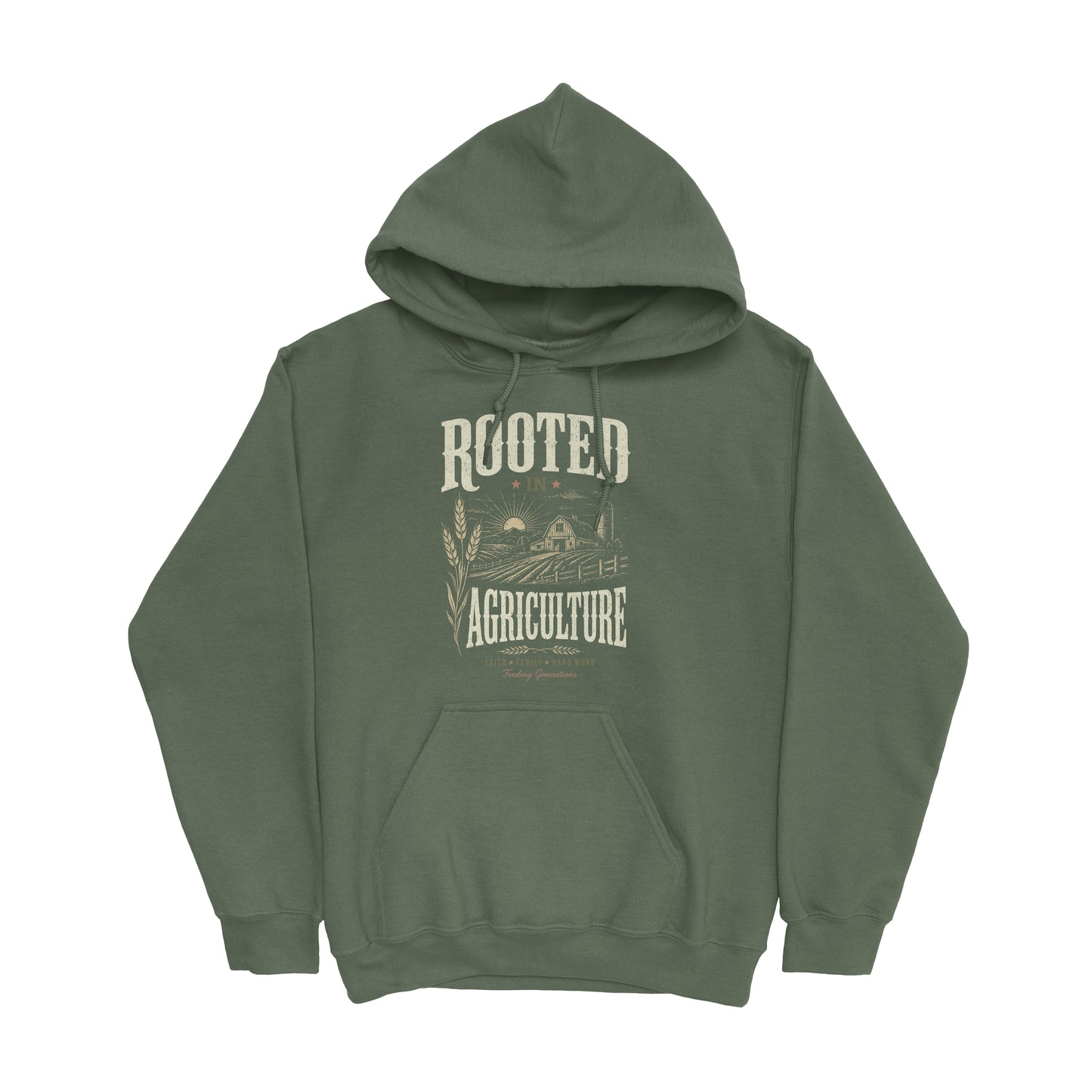 ROOTED IN AGRICULTURE FEEDING GENERATIONS HOODIE